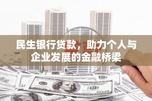 金东民生银行贷款，助力个人与企业发展的金融桥梁