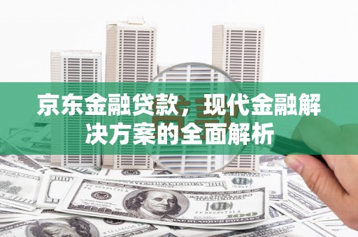 金东京东金融贷款，现代金融解决方案的全面解析