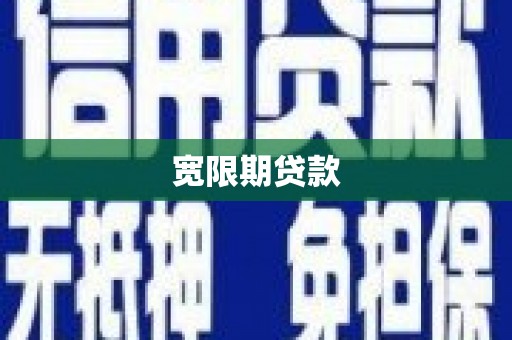 金东宽限期贷款