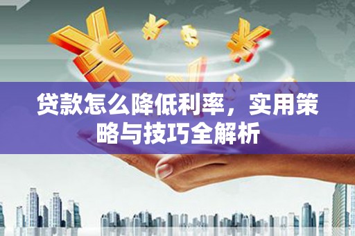 金东贷款怎么降低利率，实用策略与技巧全解析