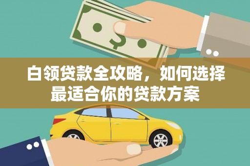 金东白领贷款全攻略，如何选择最适合你的贷款方案